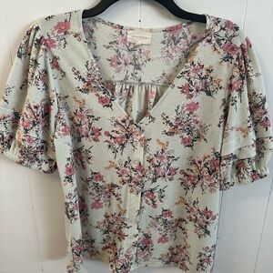 Wild Fable Floral Button-Up Blouse